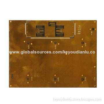 4 Layers High-frequency PCB Board with 1.6mm Thickness, 0.3mm Minimum Hole Size